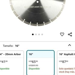 16" Diamond Blade 