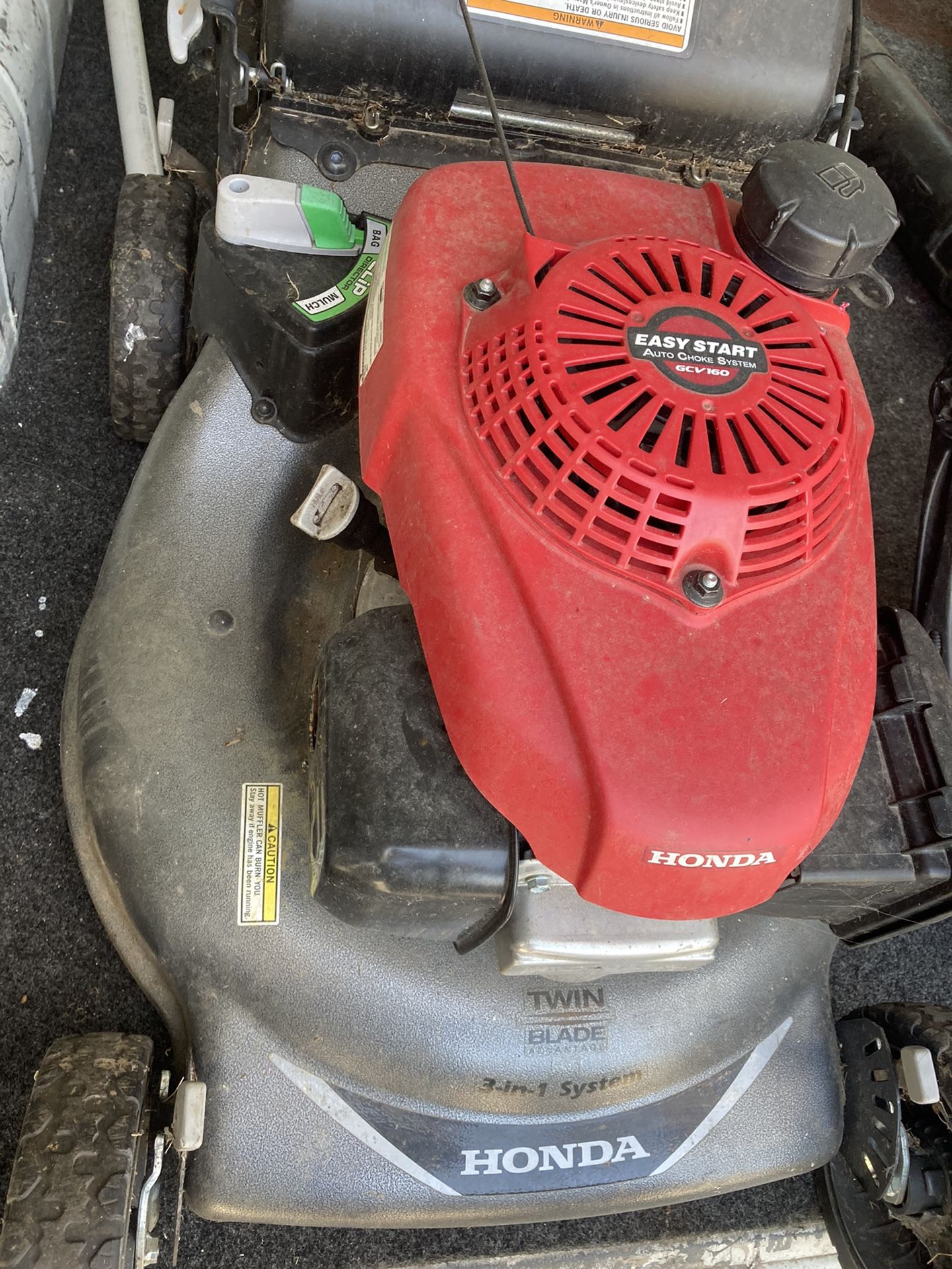 Honda GVC160 EasyStart Mower And RedMax 8550 Backpack Leaf Blower
