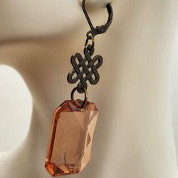 Squared Crystal Earrings 