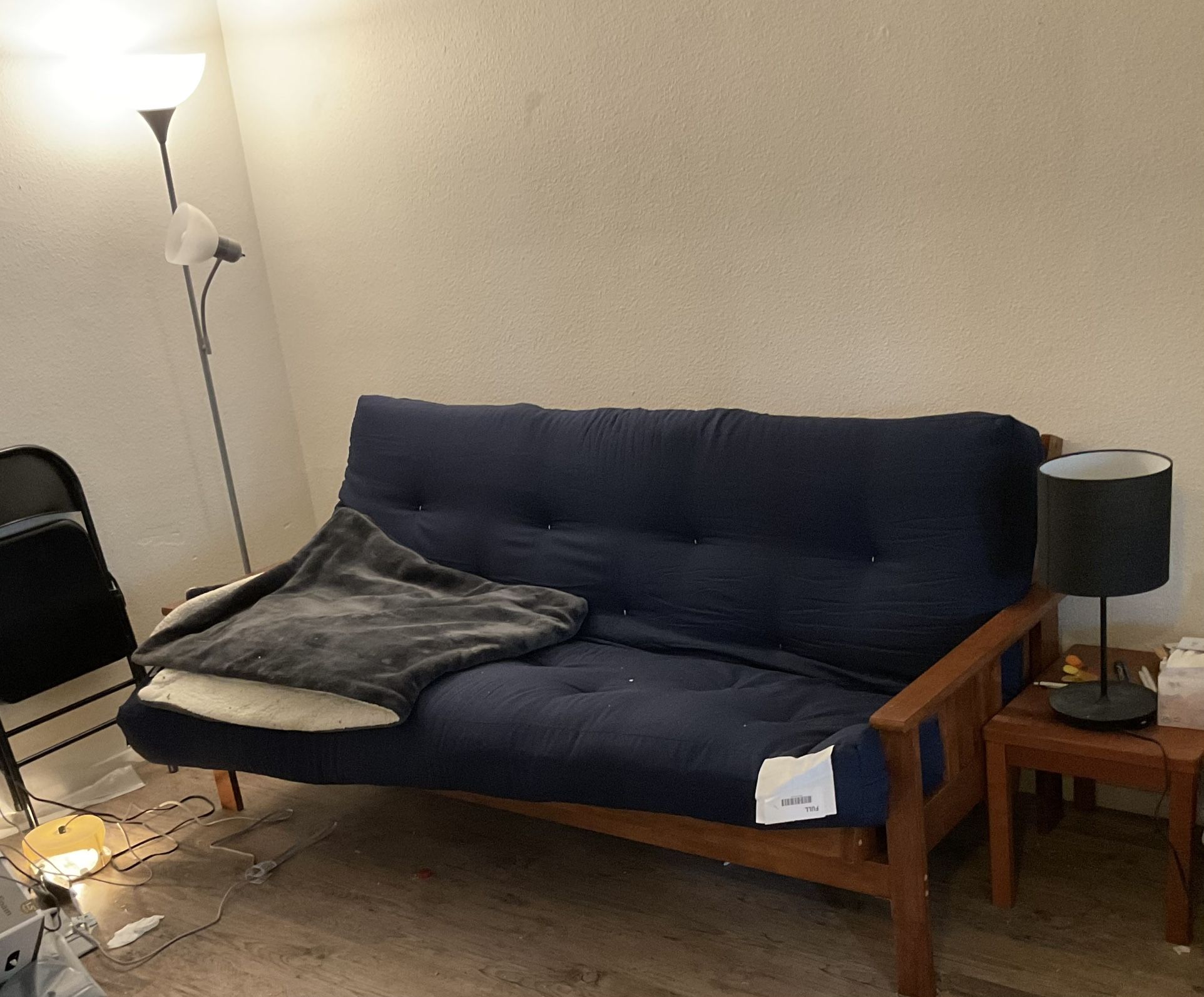 Futon frame and mattress for sale