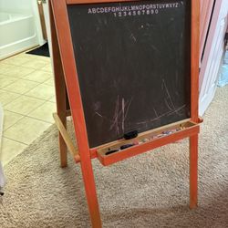 Old school Easel With White Board And Chalkboard Foldable 