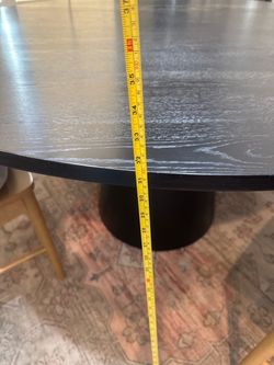 Large kitchen table seats up to 8