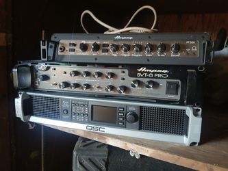 Ampeg Bass Heads and Qsc,