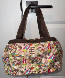 LeSportsac Hawaii Exclusive SURFER CHICK Molly Satchel Bag RARE
