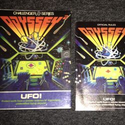Odyssey 2 Video Game UFO Box and Manual only no cart