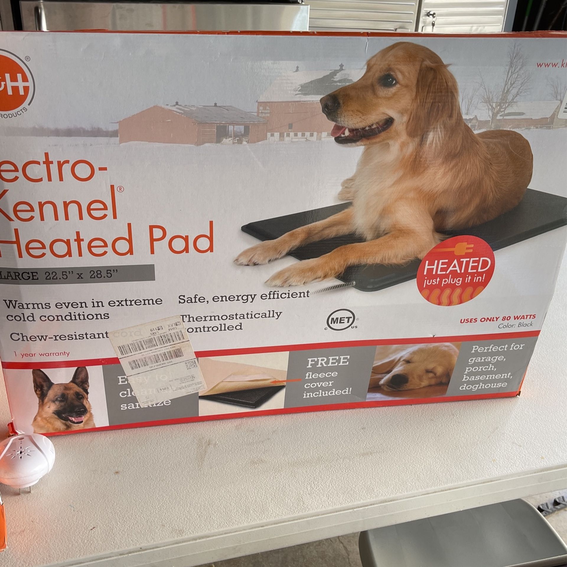 k&h lectro kennel heated pad