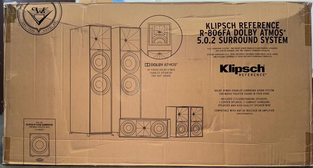 Klipsch Reference Dolby Atmos 5.0.2 Surround System Model R-806FA