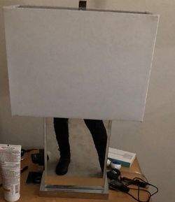 Glass night stand lamp