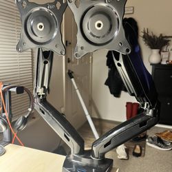 HUANOU Dual Monitor Control Arms Stand