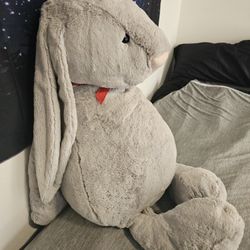 Giant 4ft Jellycat Bashful Bunny Silver ORIGINAL DESIGN 
