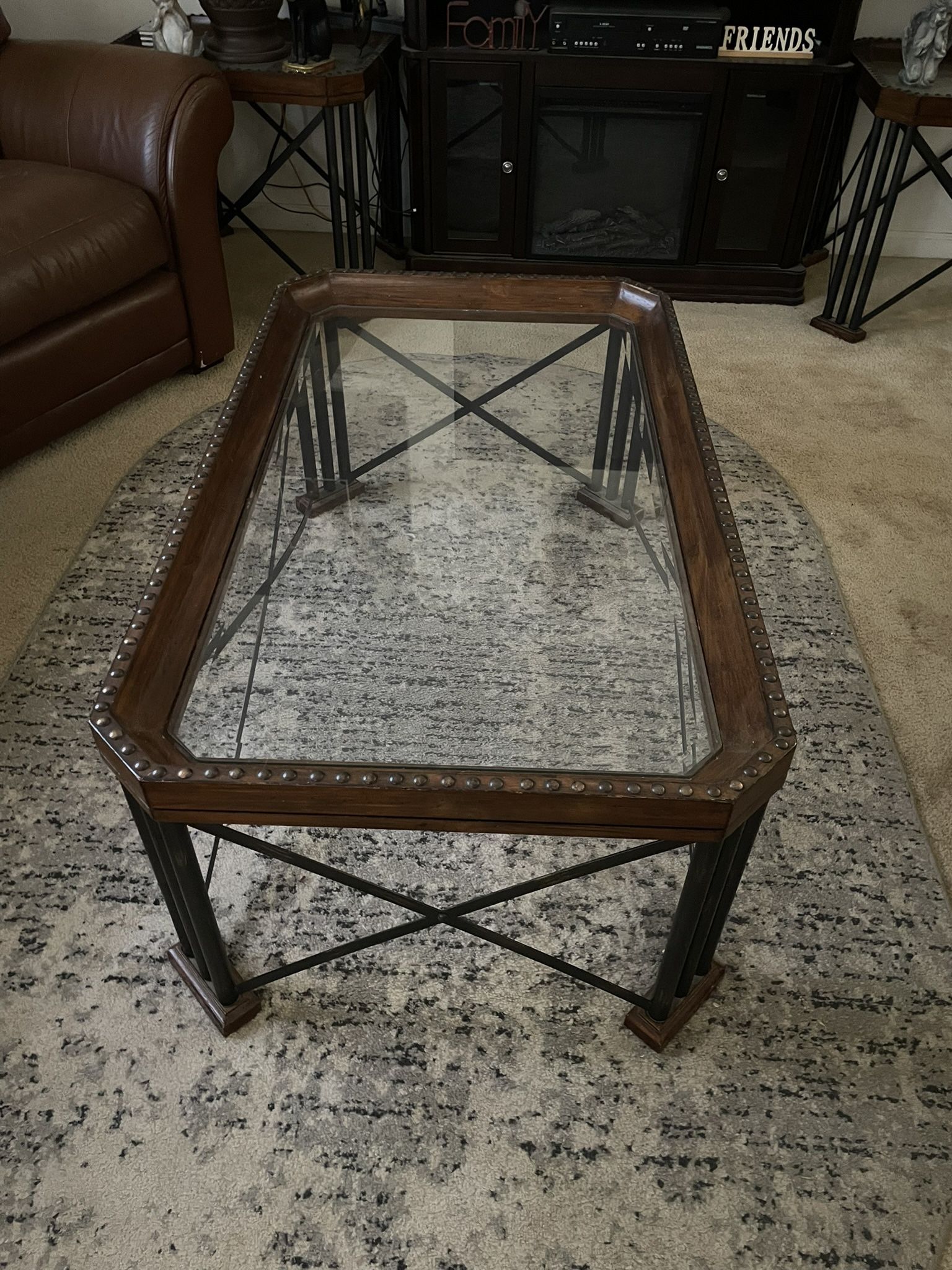 Coffee Table Two End Tables And Two Lamps