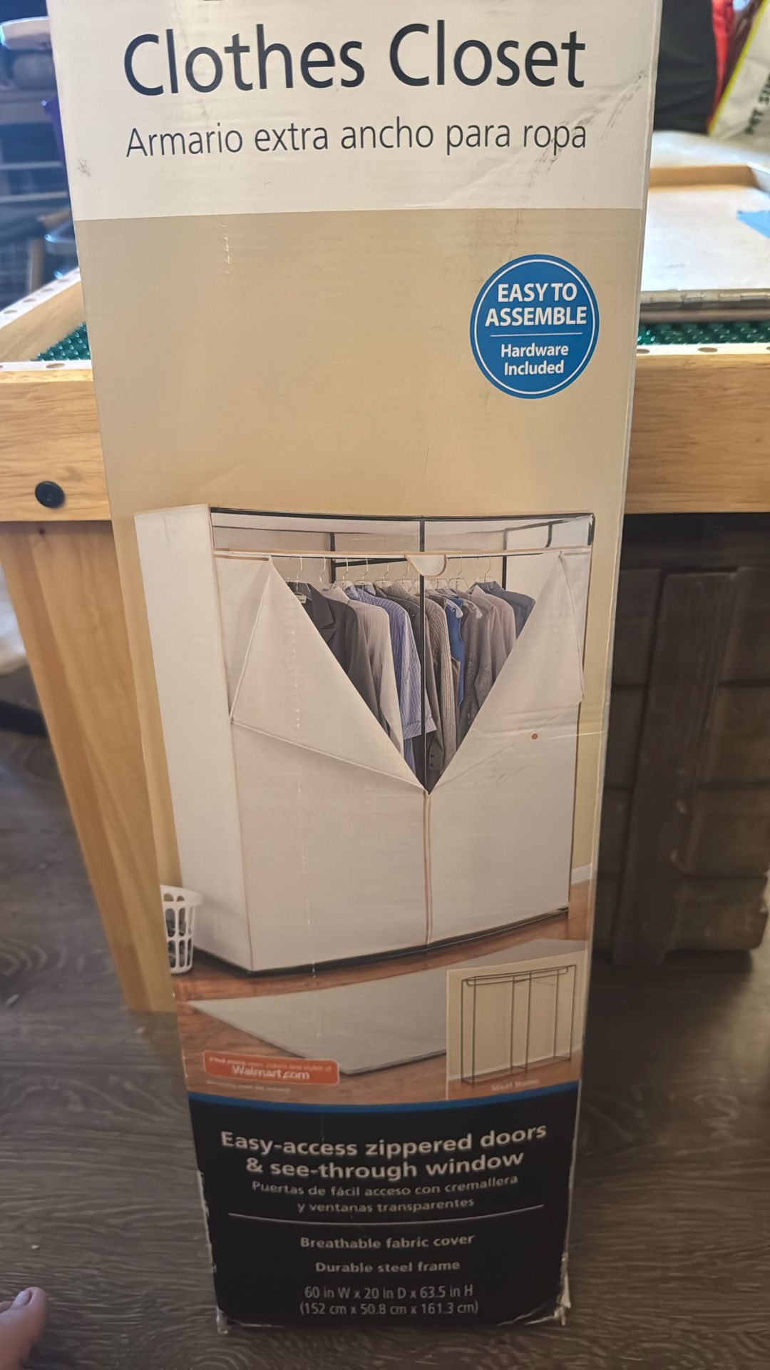 Extra-Wide Clothes Closet