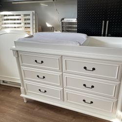 Baby Crib And Changing Table