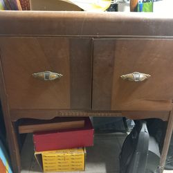 Authentic art deco wooden cabinet