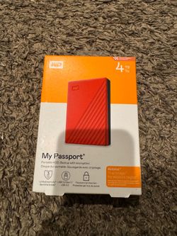 New WD Black Western Digital 4TB Red My Passport Portable Drive. Shoot me offer!!