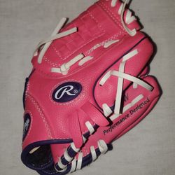 Rawlings Baseball Glove Kids Pink