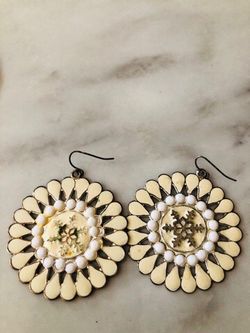 White earring