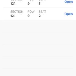 2 Padres Tickets - 4/3 -Field Level Section 121 - Row 9