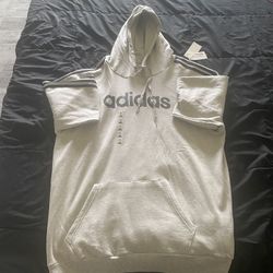 Adidas Heather Grey Hoodie Size 3XL Men’s New