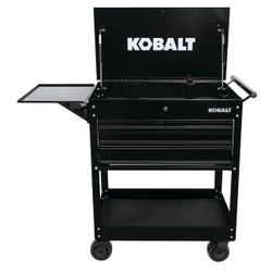 Kobalt 35-in W x 37.5-in H 4-Drawer Steel Rolling Tool Cabinet (Black)

