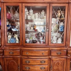 Very Clean Like New 2 Piece China Cabinet $750 Or Best Offer