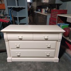Bassett cabinet painted cream