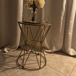 Glass & gold side table  STILL AVAIL