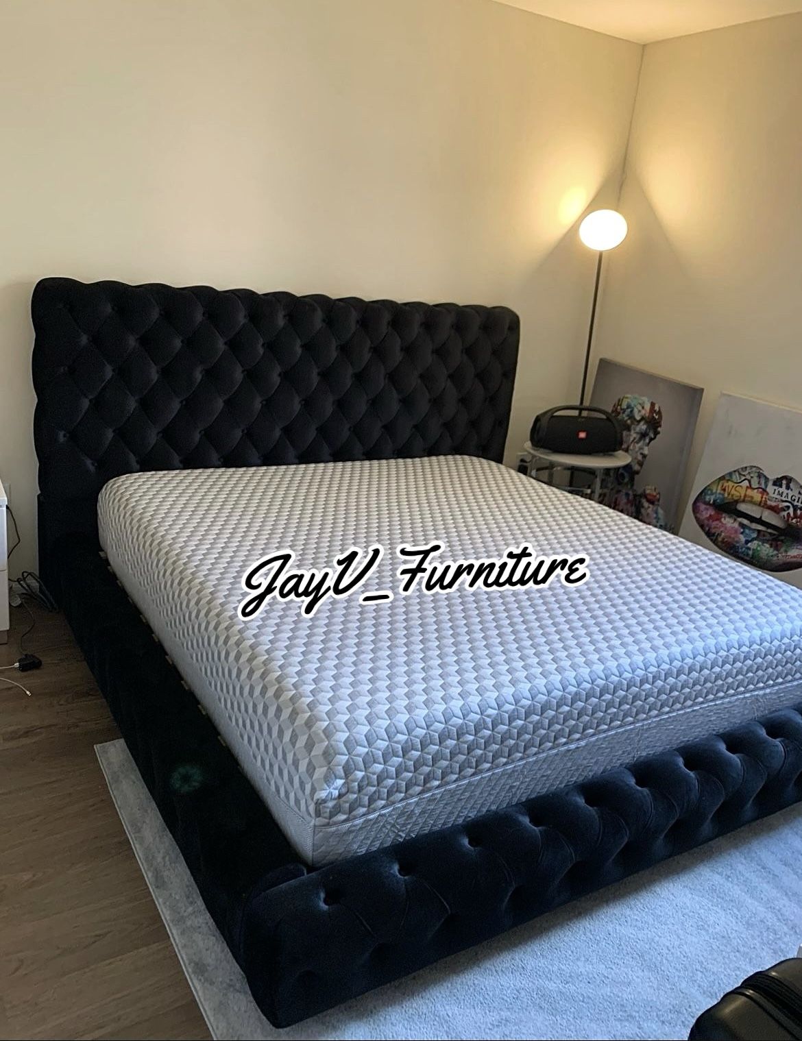 King Bed Frame With Mattress
