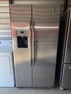 GE Stainless Steel Refrigerator And Freezer