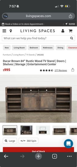 Ducar brown entertainment center