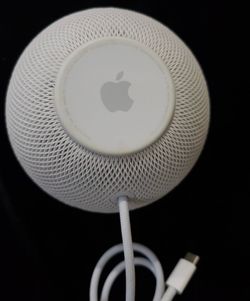 Apple HomePod Mini A2374 Smart Home Speaker Siri w/ Free Adapter, White, TESTED