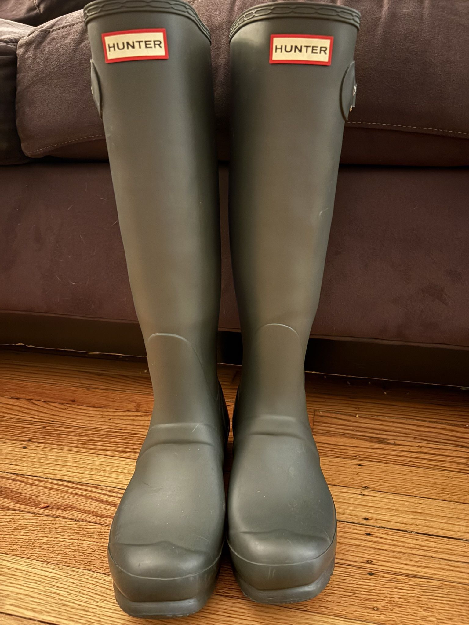 Hunter Boots With Sock Warmers 