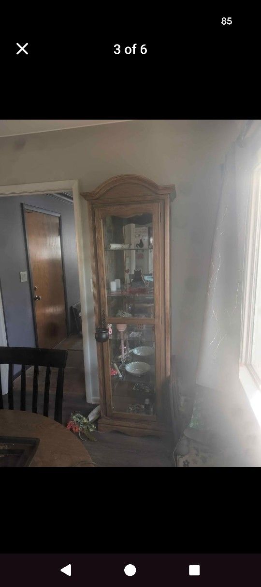 Prestine Cairo Cabinet -Light Almond 