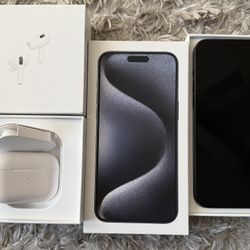 iPhone 15 Pro Max 256GB + AirPods 2da Generation 