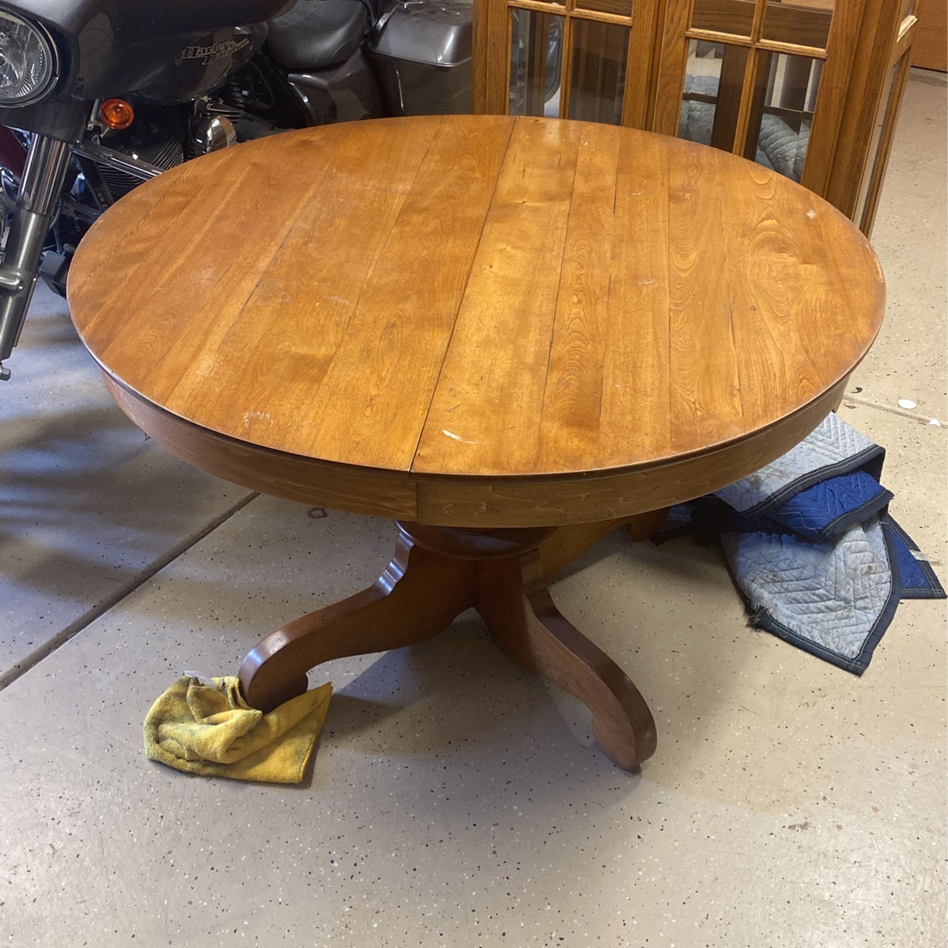 Antique Round Oak Table