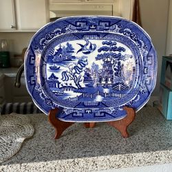 Antique Allerson  Blue Willow  Plate 