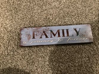 Hanging Family Sign