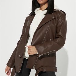 Brown Leather Jacket 
