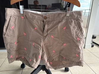 Old Navy Flamingo Print Chino Shorts