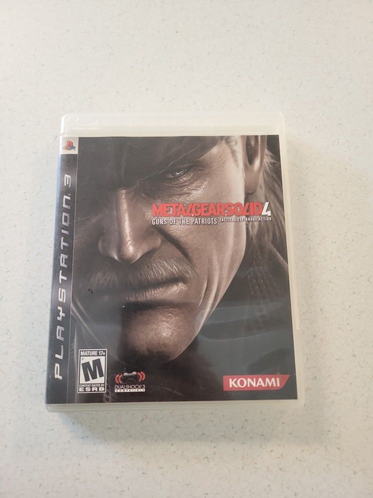 metal gear solid 4 Ps3