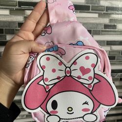 Sanrio Hello Kitty My Melody Crossbody Bag Fanny Pack