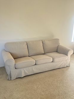 3 Seater Sofa (Beige) for sale pick up only