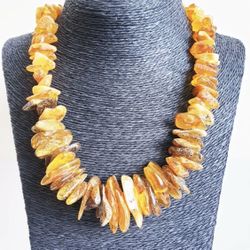 AAA Amber chunky necklace 17’