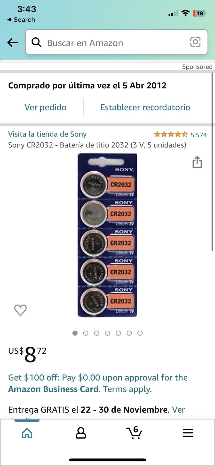 Sony Batteries CR2032