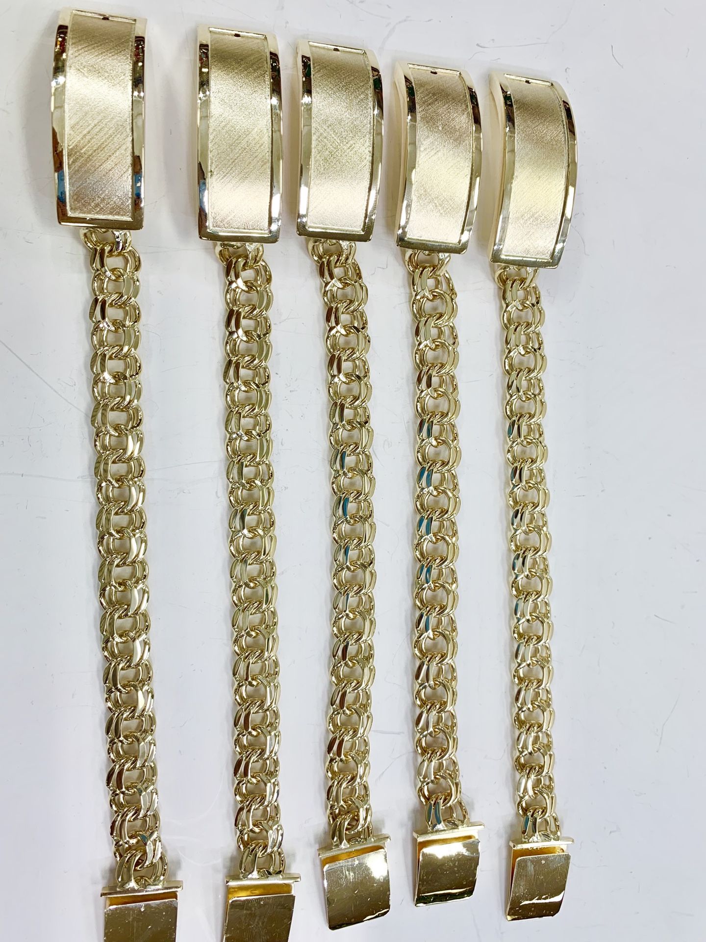 10 karat gold chino link bracelet custom handmade (# MMCH02)