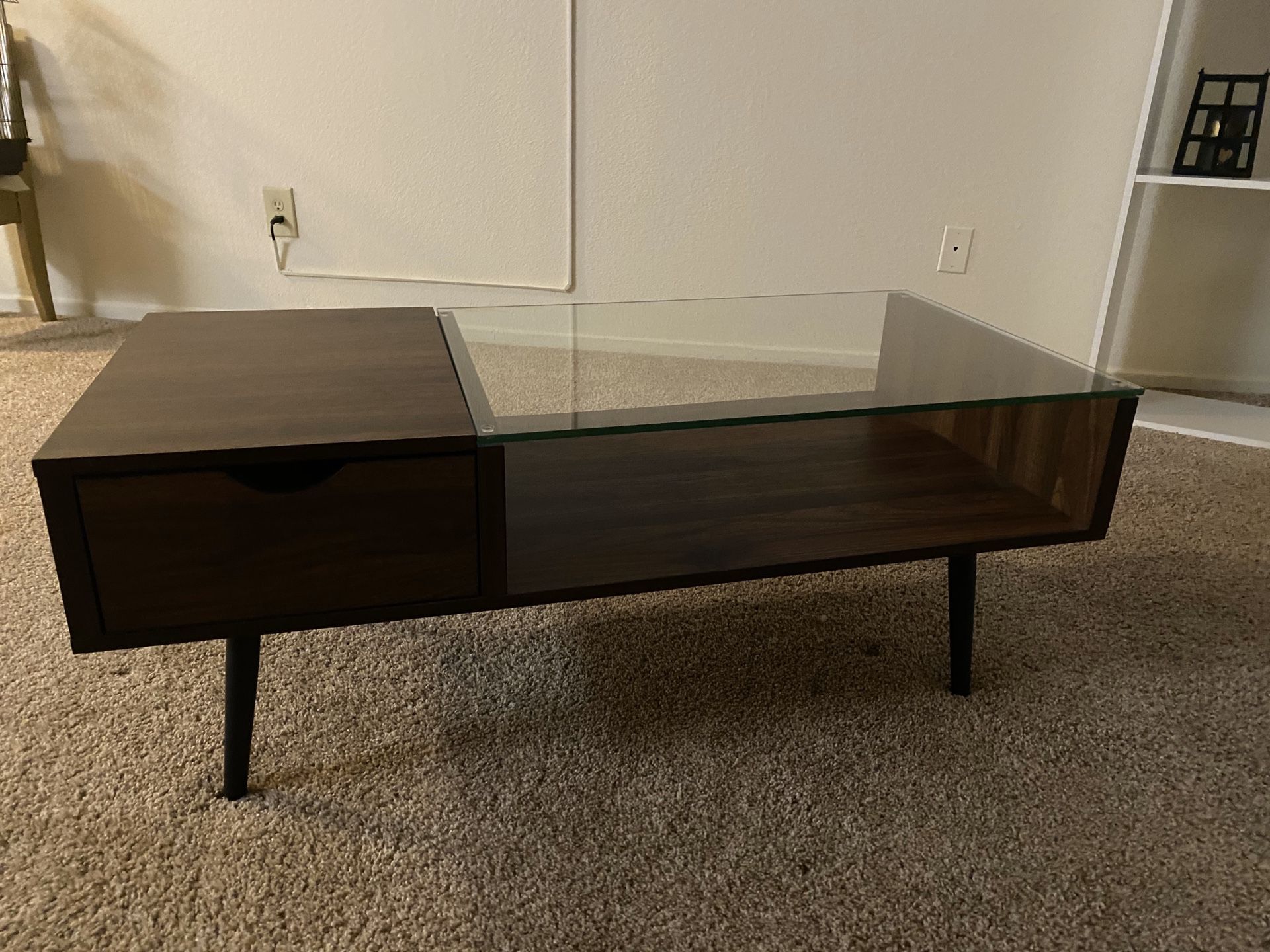 Modern Wood Glass table