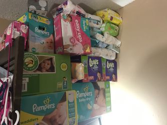 Pampers , diapers , wipes. Let me know interests