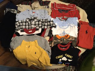 Toddlers clothes lot...shirts, pants, sweater, button up...Polo, Carter’s...***only worn ONCE***