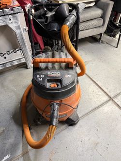 RIDGID 16 Gallon Wet/Dry Vac with Attachments