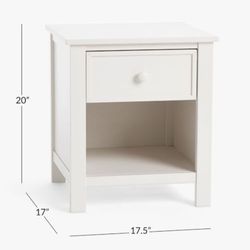 Pottery Barn Kids Austen Nightstand - Simply White